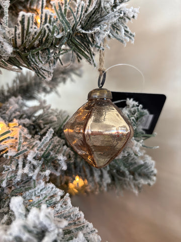 Gold Rose Red Ornament