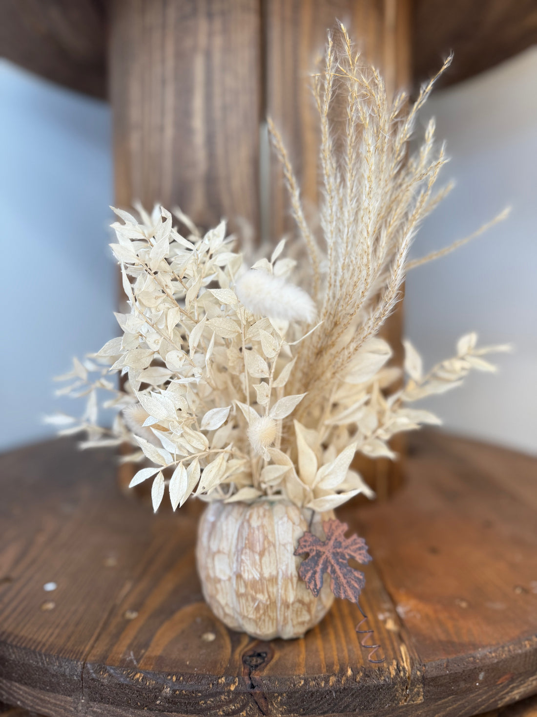 Fall Pumpkin + Grasses