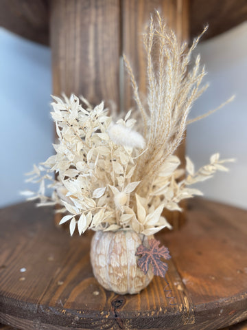 Fall Pumpkin + Grasses