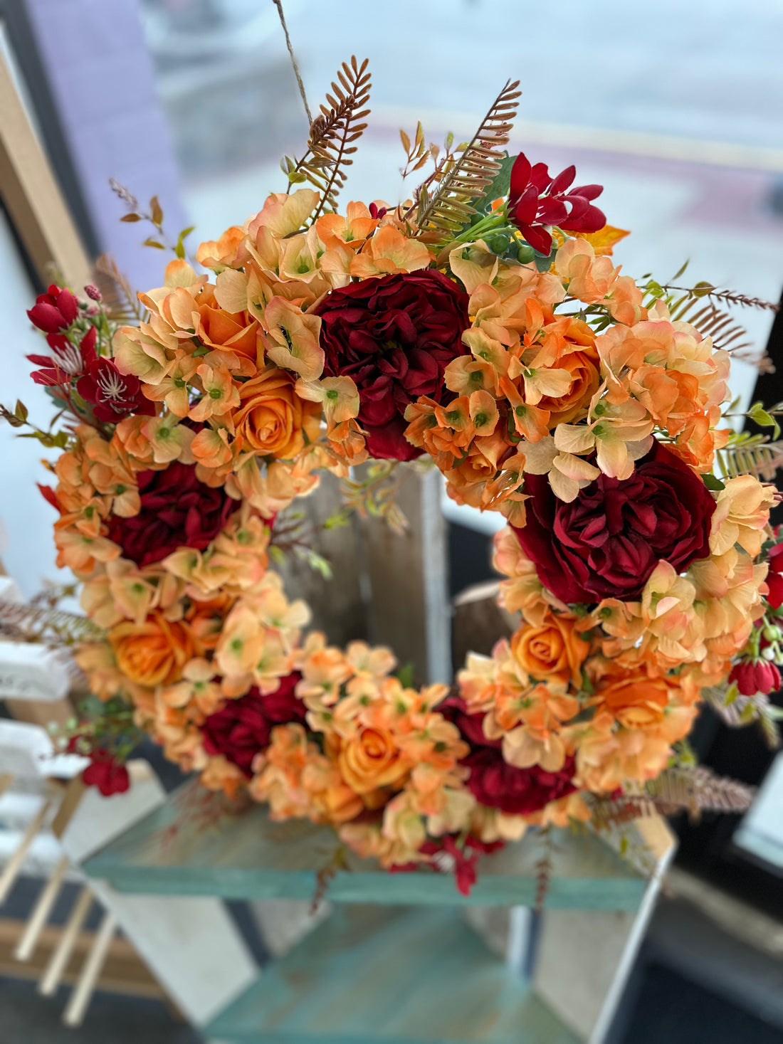 Orange + Red Wreath