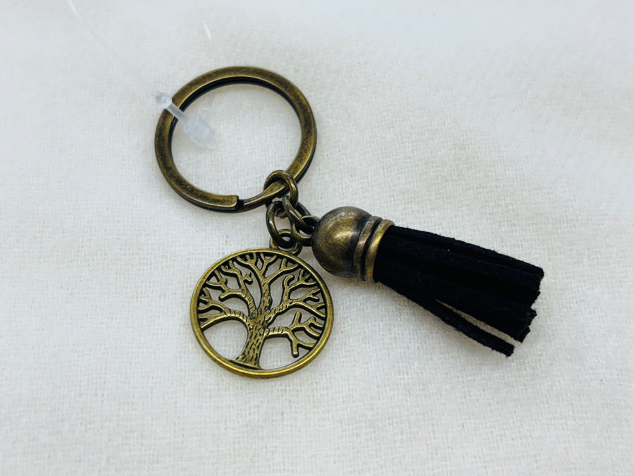 Gold Tree Charm Diffuser Keychain