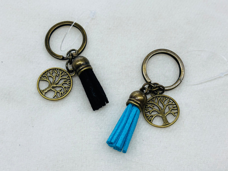 Gold Tree Charm Diffuser Keychain