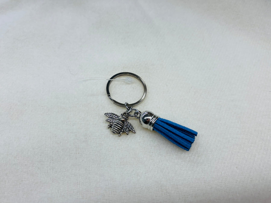 Silver Bee Charm Diffuser Keychain