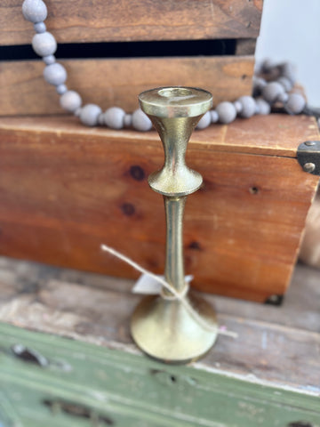 Gold Candle Holder - 9.5"