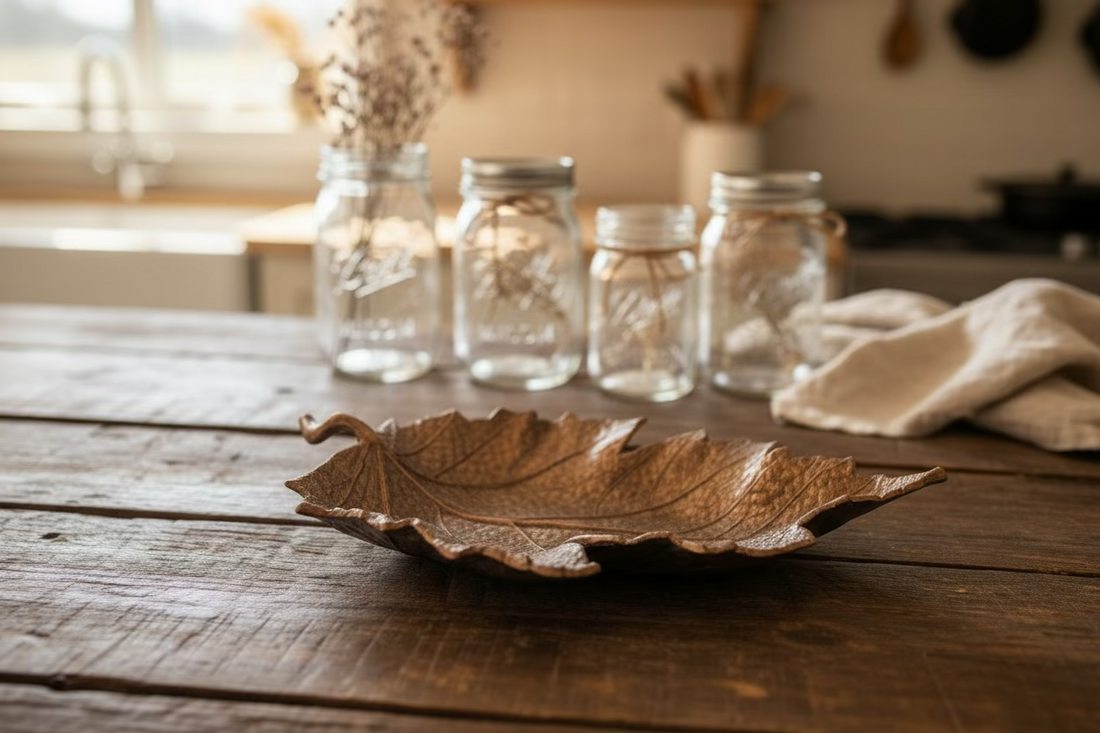 Brass Gold Leaf Dish