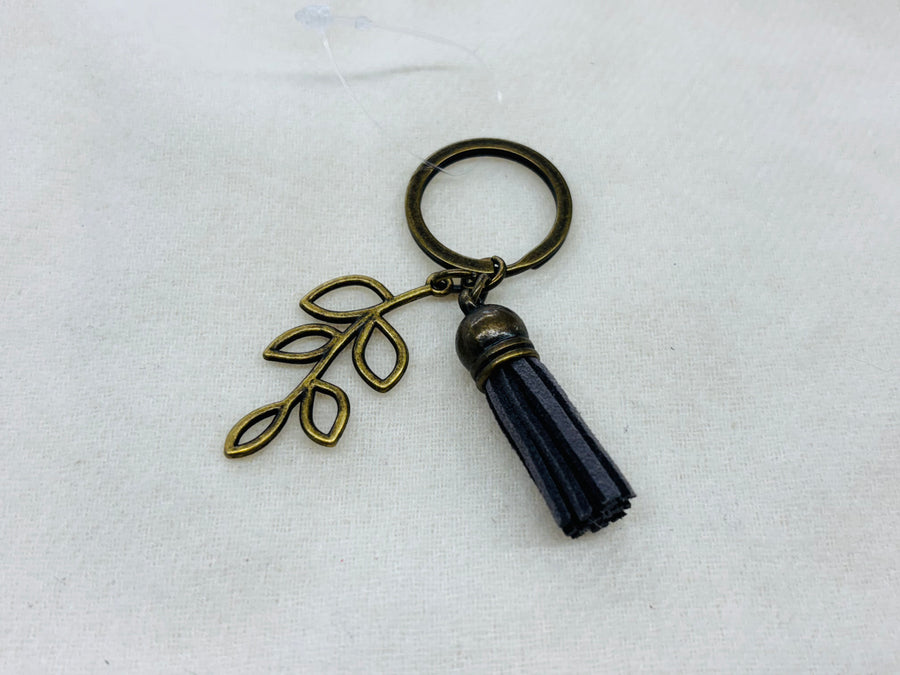 Gold Leaves Charm Diffuser Keychain
