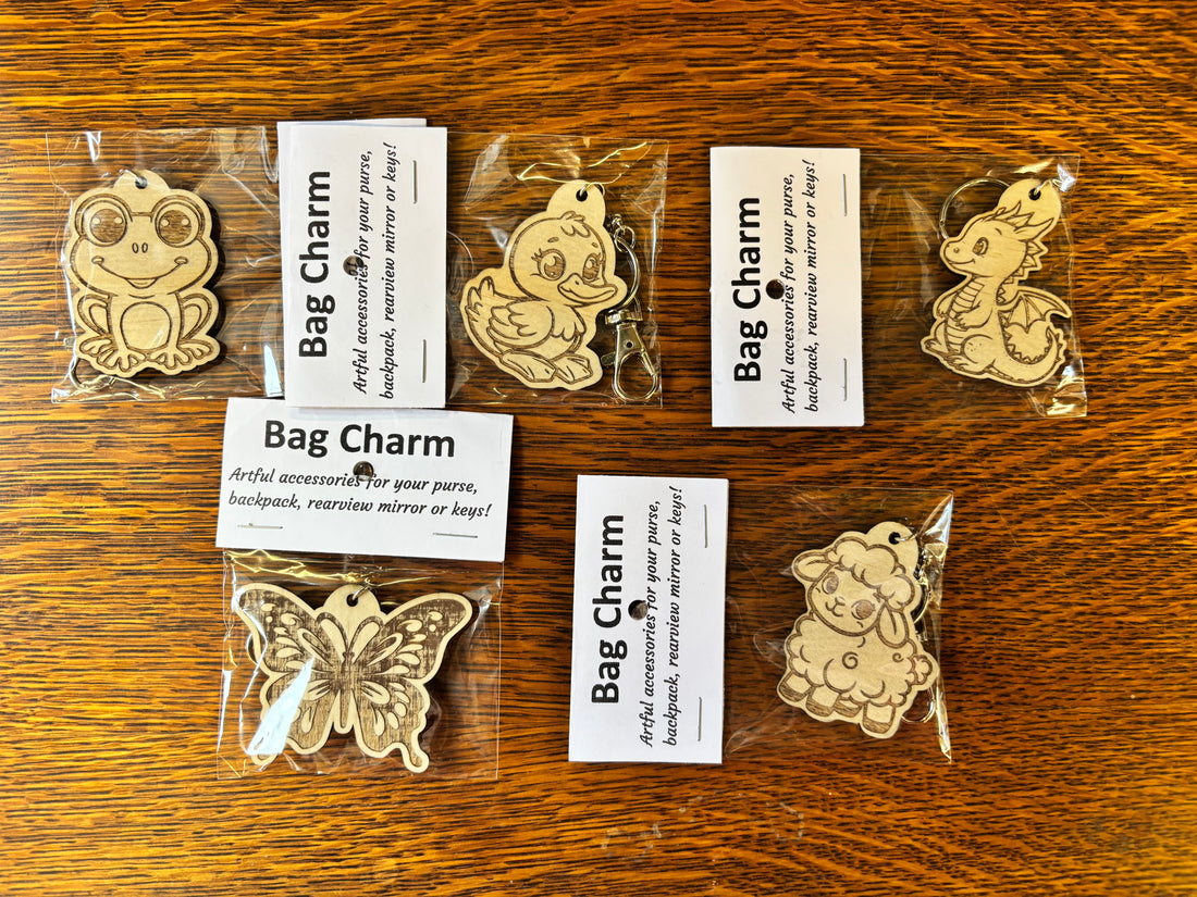 Laser Cut Bag Charm - Animals