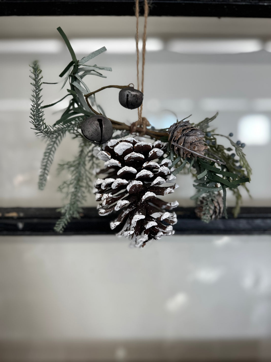 Frosted Pine Cone Swag/Door/Chair Decor