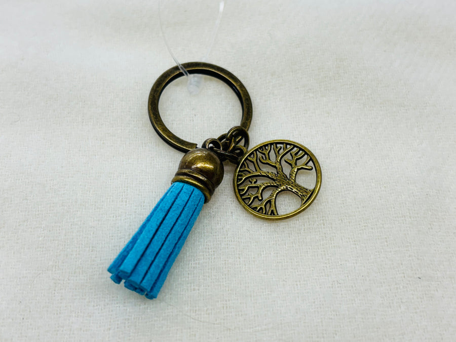 Gold Tree Charm Diffuser Keychain
