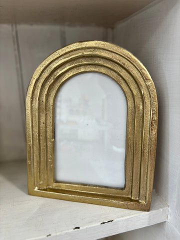 4x6 Gold Arch Photo Frame