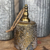 Gold Textured Metal Bell