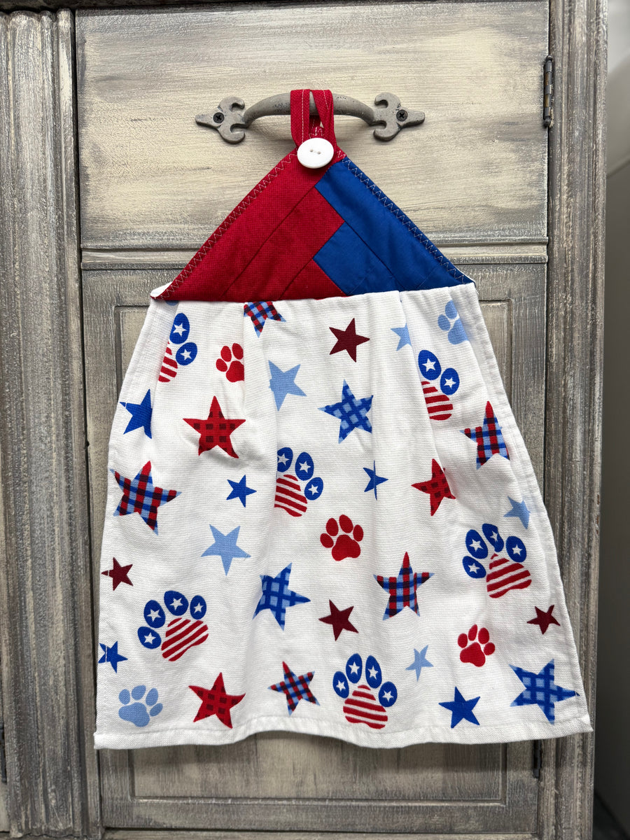 Stars + Paw Prints Kitchen Towel