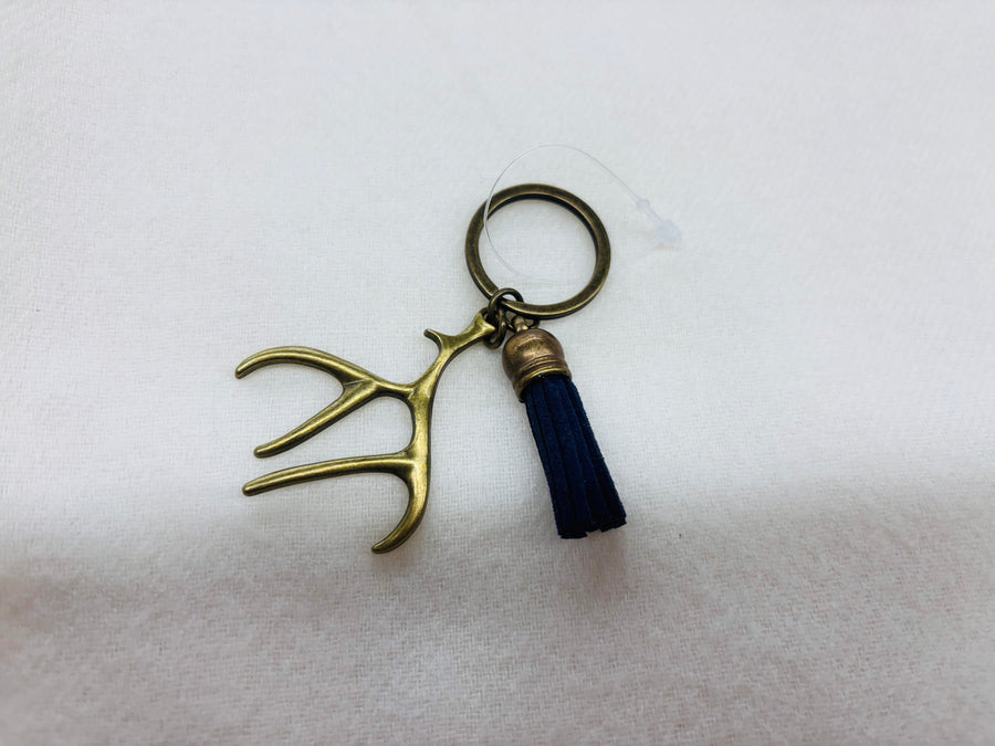 Gold Antlers Charm Diffuser Keychain