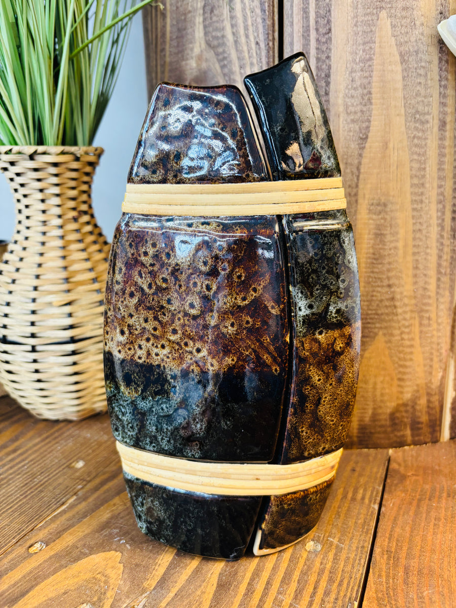 Glazed Double Vase