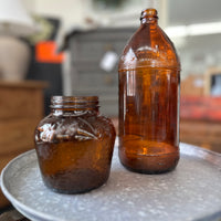 Vintage Brown Jars