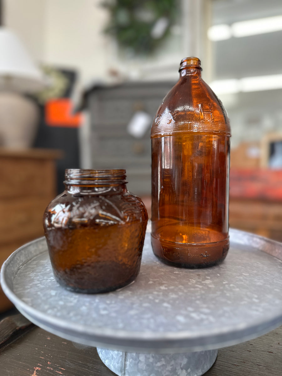 Vintage Brown Jars