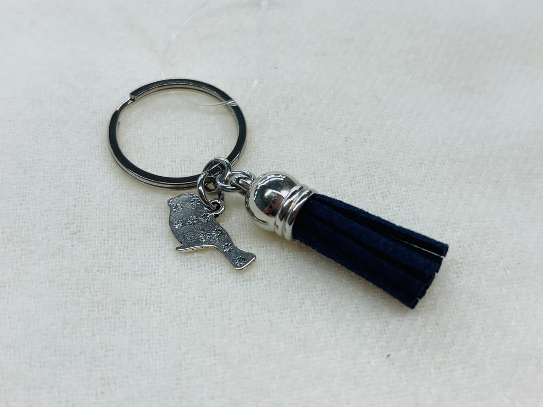 Silver Bird Charm Diffuser Keychain