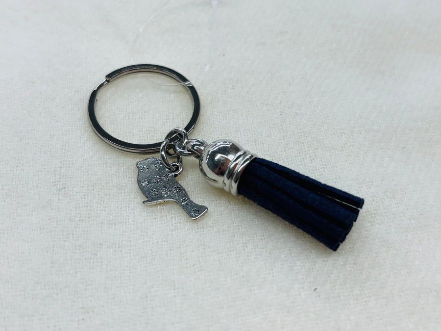 Silver Bird Charm Diffuser Keychain