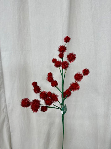 Kurt Adler Red Pom Pom Pick