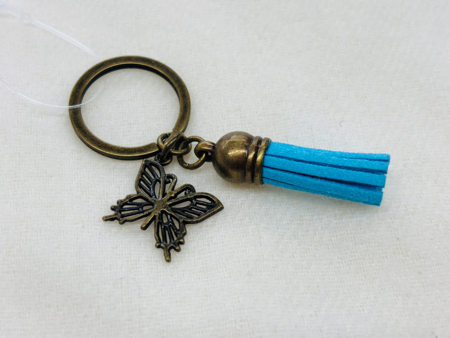 Gold Butterfly Charm Diffuser Keychain