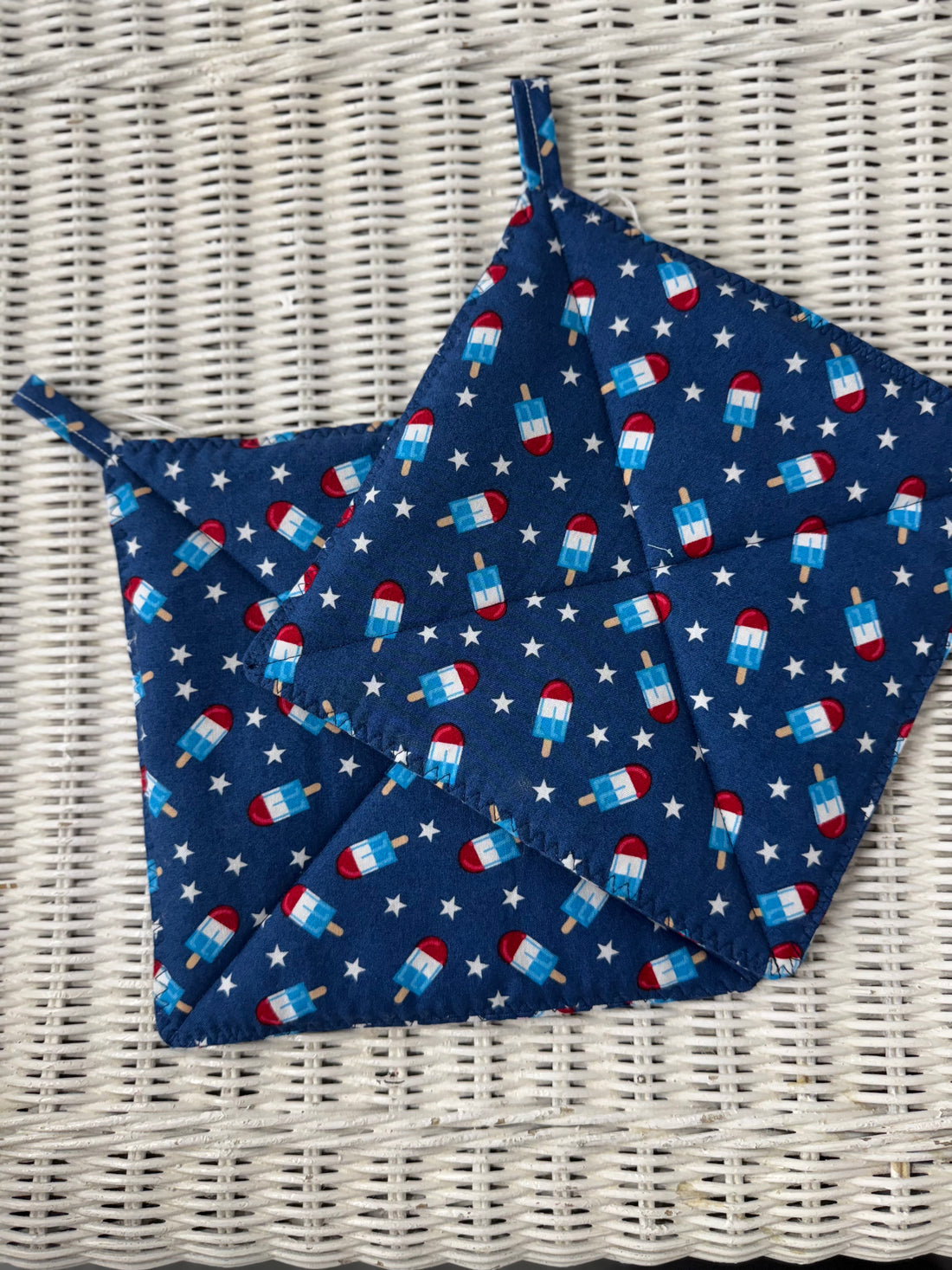 Patriotic Popsicles Hot Pad