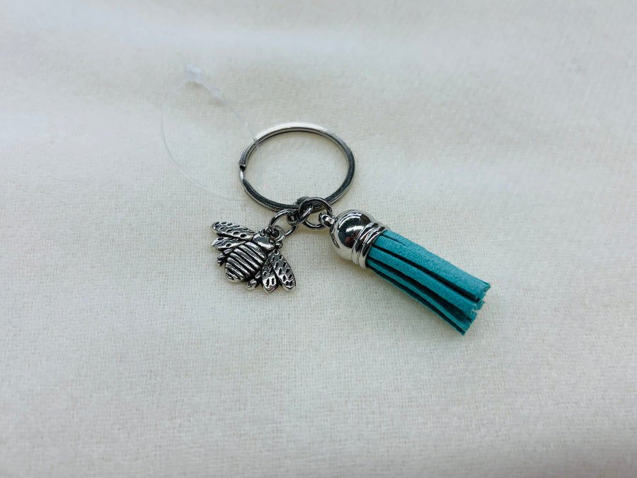 Silver Bee Charm Diffuser Keychain