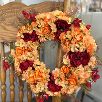 Orange + Red Wreath