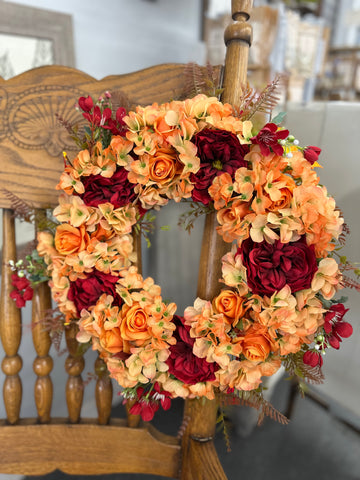 Orange + Red Wreath