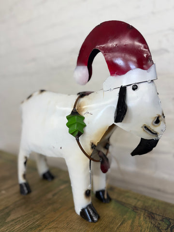 Mini Santa Hat Goat