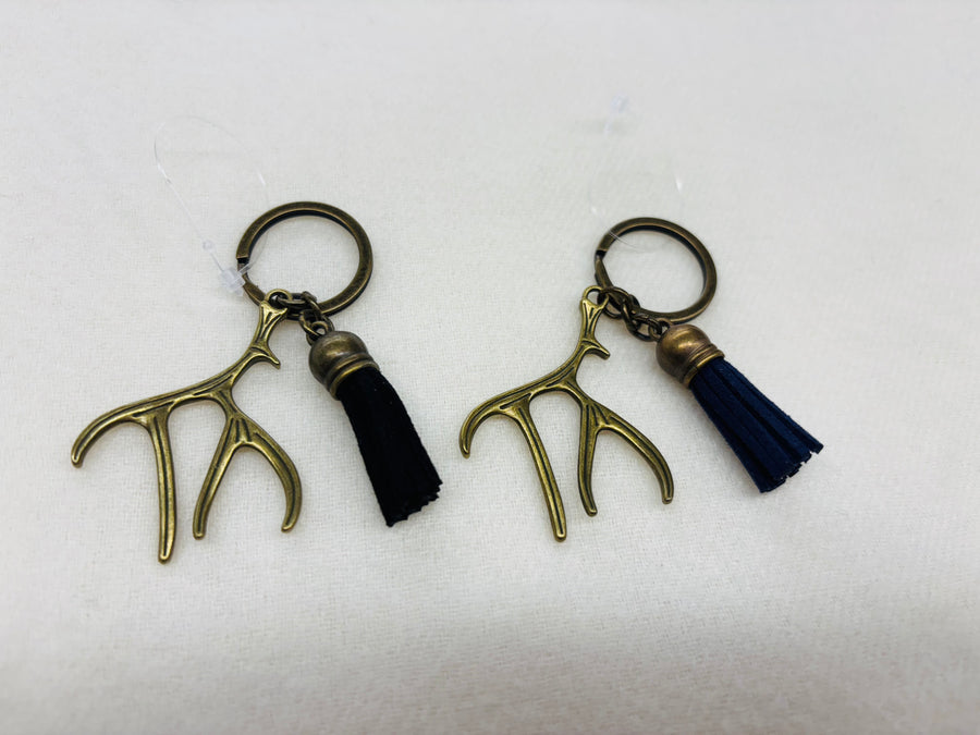 Gold Antlers Charm Diffuser Keychain