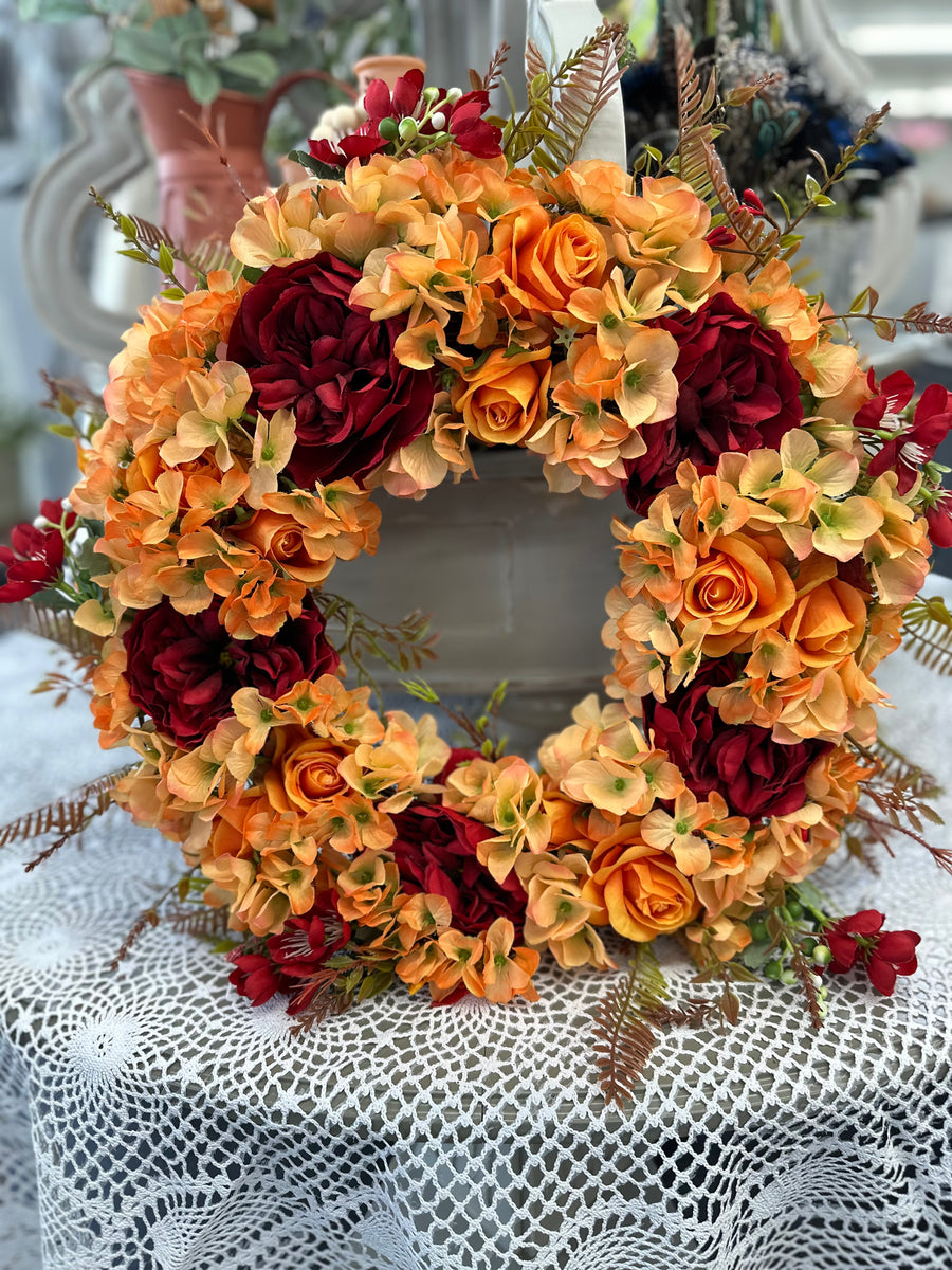 Orange + Red Wreath