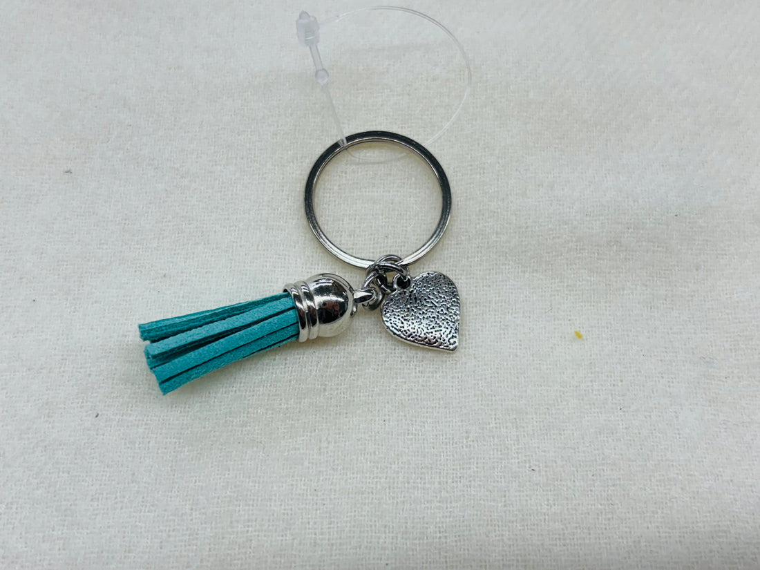 Silver Heart Charm Diffuser Keychain