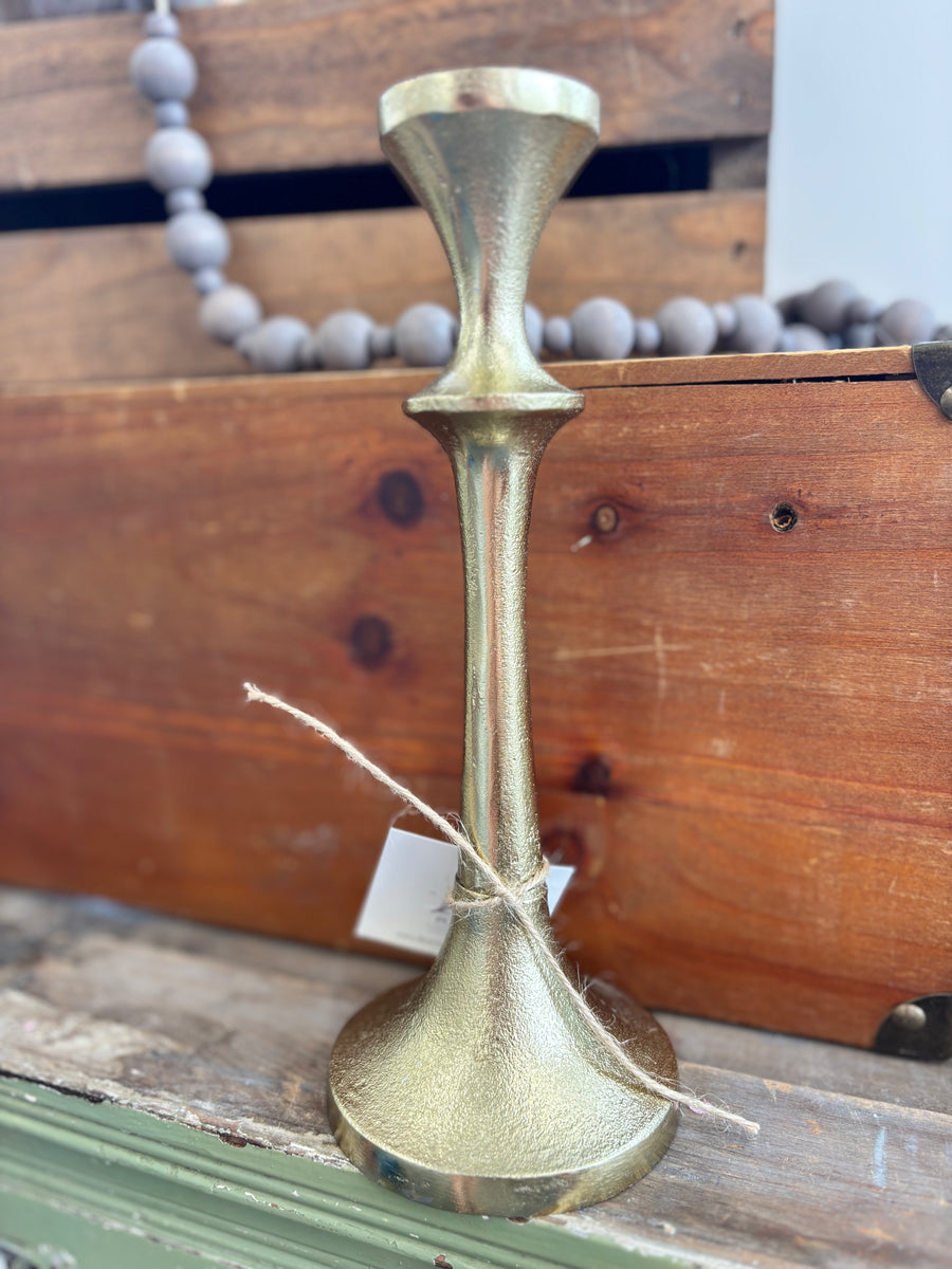 Gold Candle Holder - 9.5"