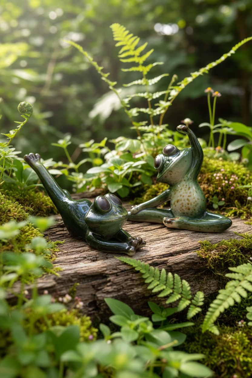 Stretching Ceramic Frogs