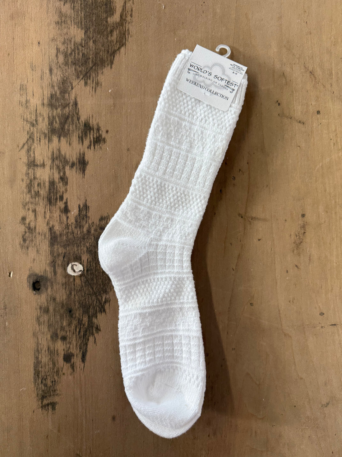 Weekend Basket Crew - White