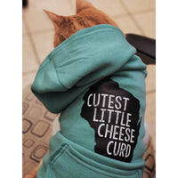 Cutest Little Cheese Curd Pet Hoodie - Grey