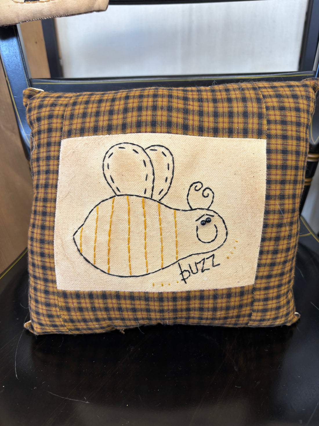 Handmade Buzzing Bee Pillow