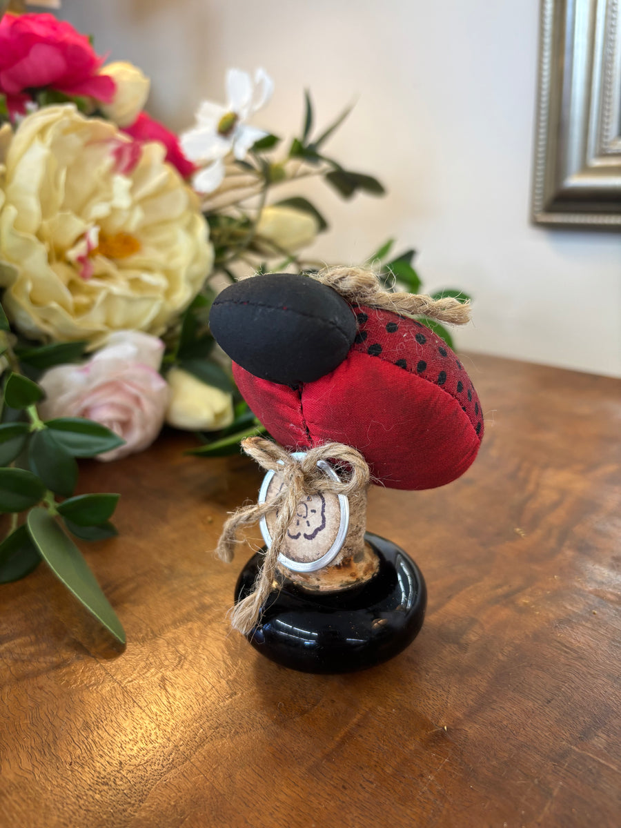 Ladybug Door Knob Shelf Sitter