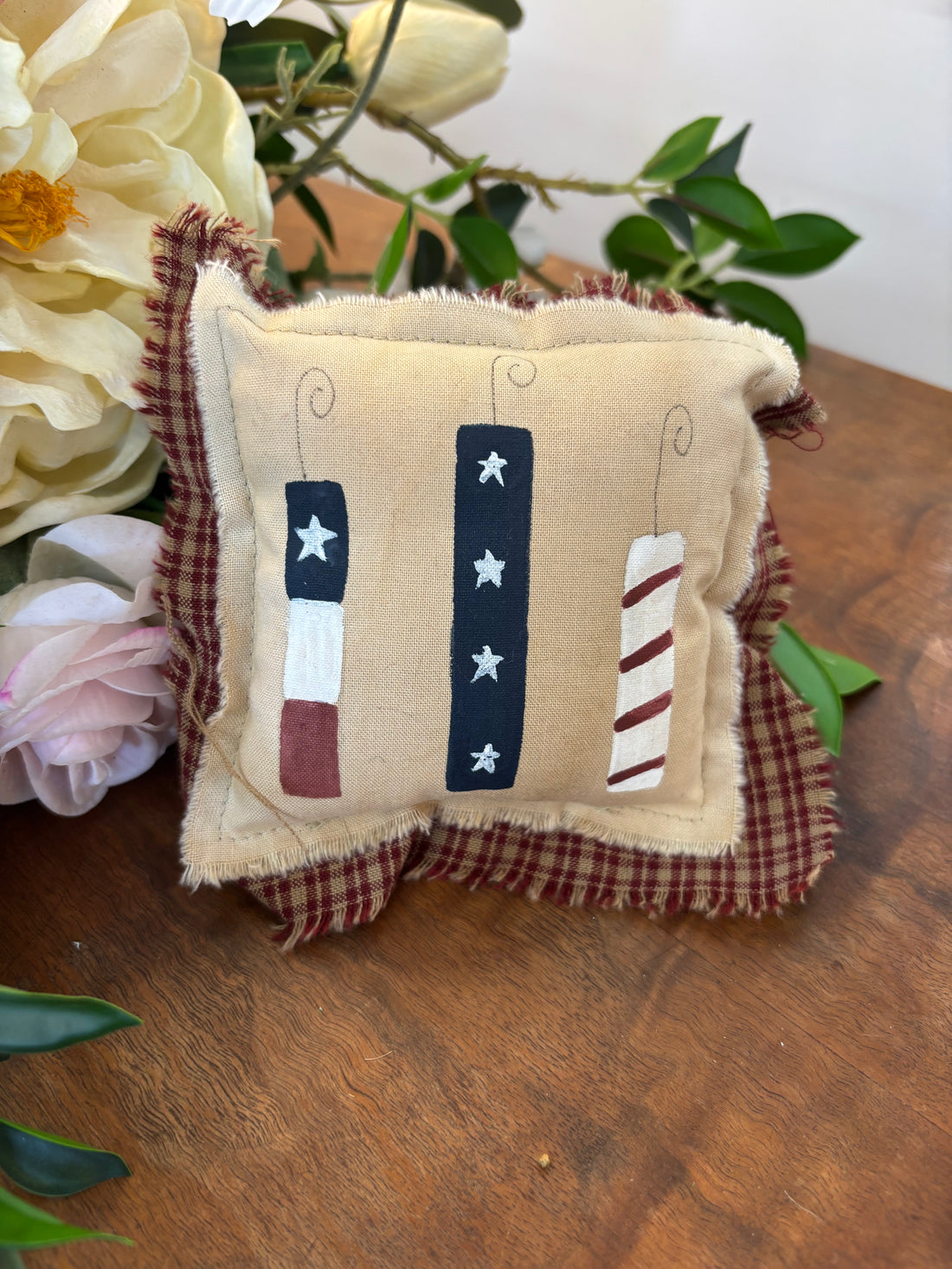 Mini Pillow Decor - Firecrackers