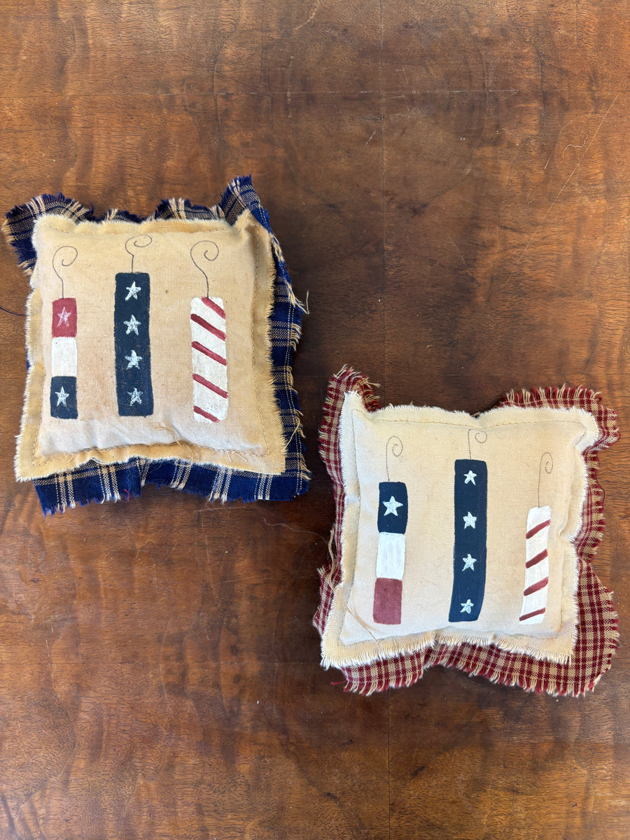 Mini Pillow Decor - Firecrackers