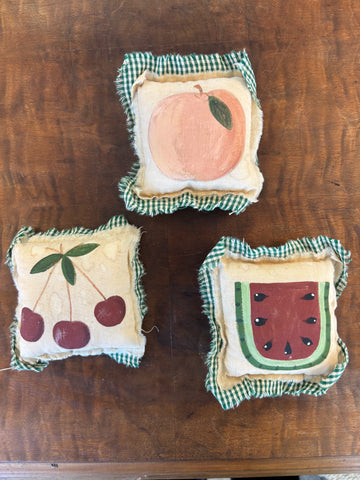 Mini Pillow Decor - Fruit