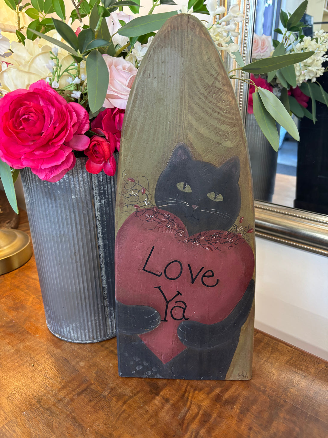 Love Ya Black Cat Hanging Art