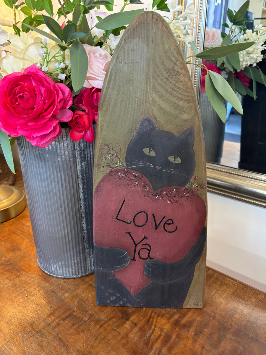 Love Ya Black Cat Hanging Art