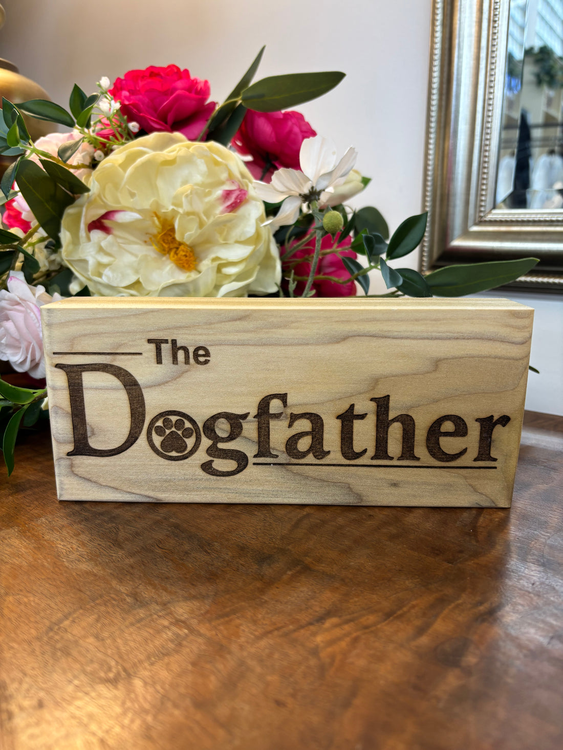 Dogfather Laser Block Sign
