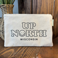 Up North Wisconsin Large Zipper Pouch