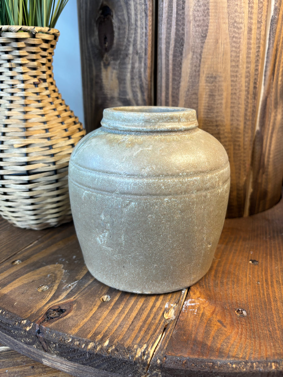 Rustic Green Bouquet Vase