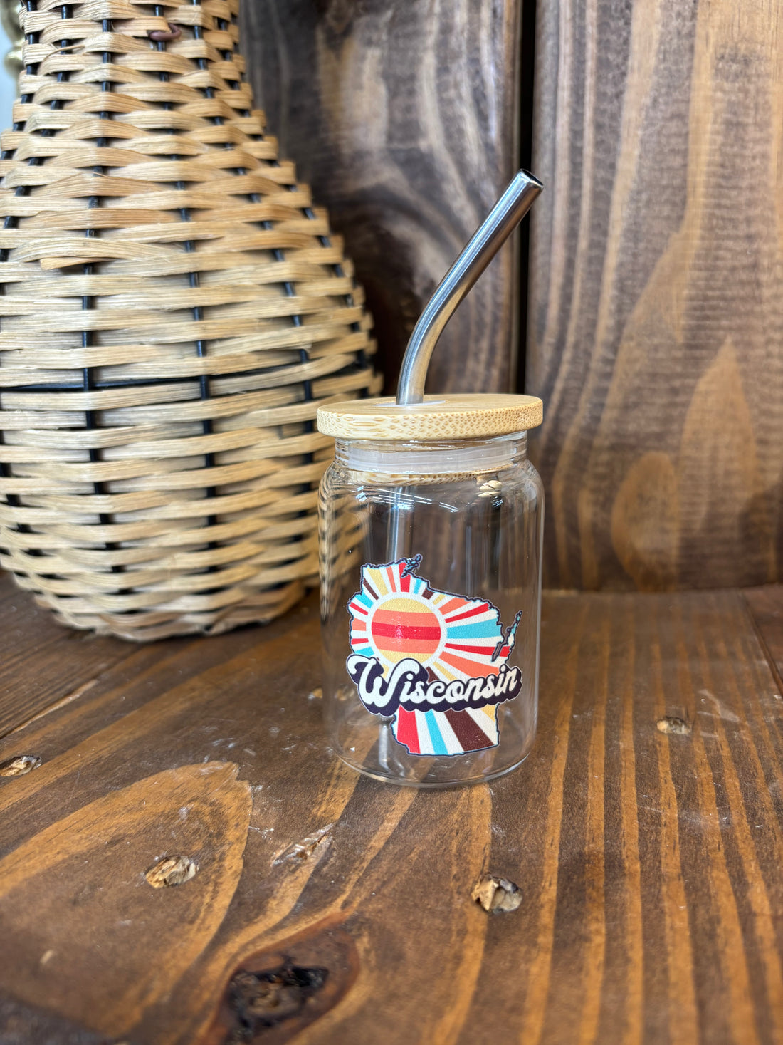Retro Wisconsin Shot Glass