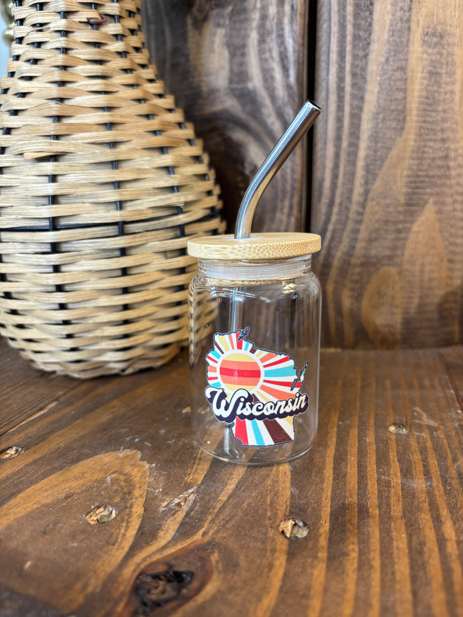 Retro Wisconsin Shot Glass