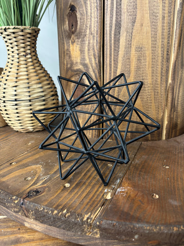 Black Metal Star Decor