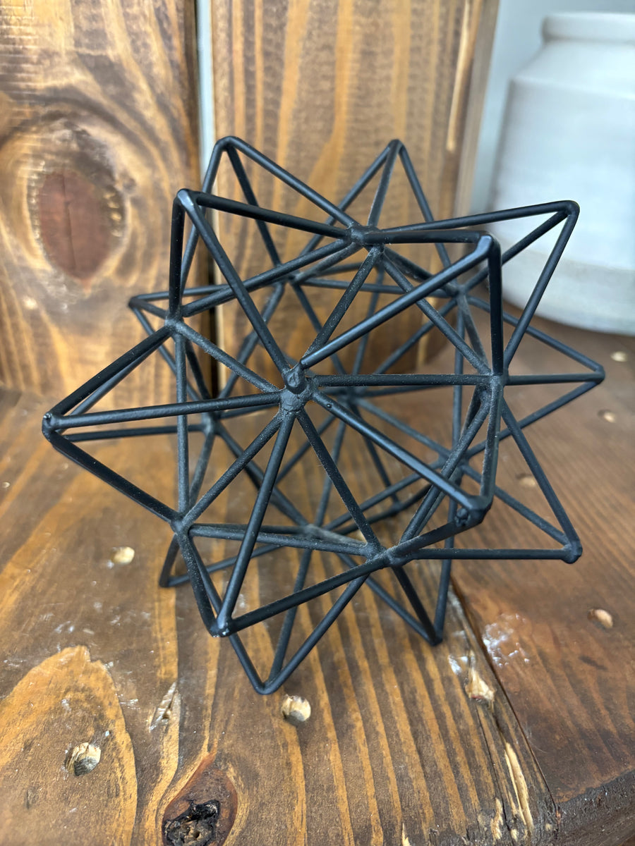 Black Metal Star Decor